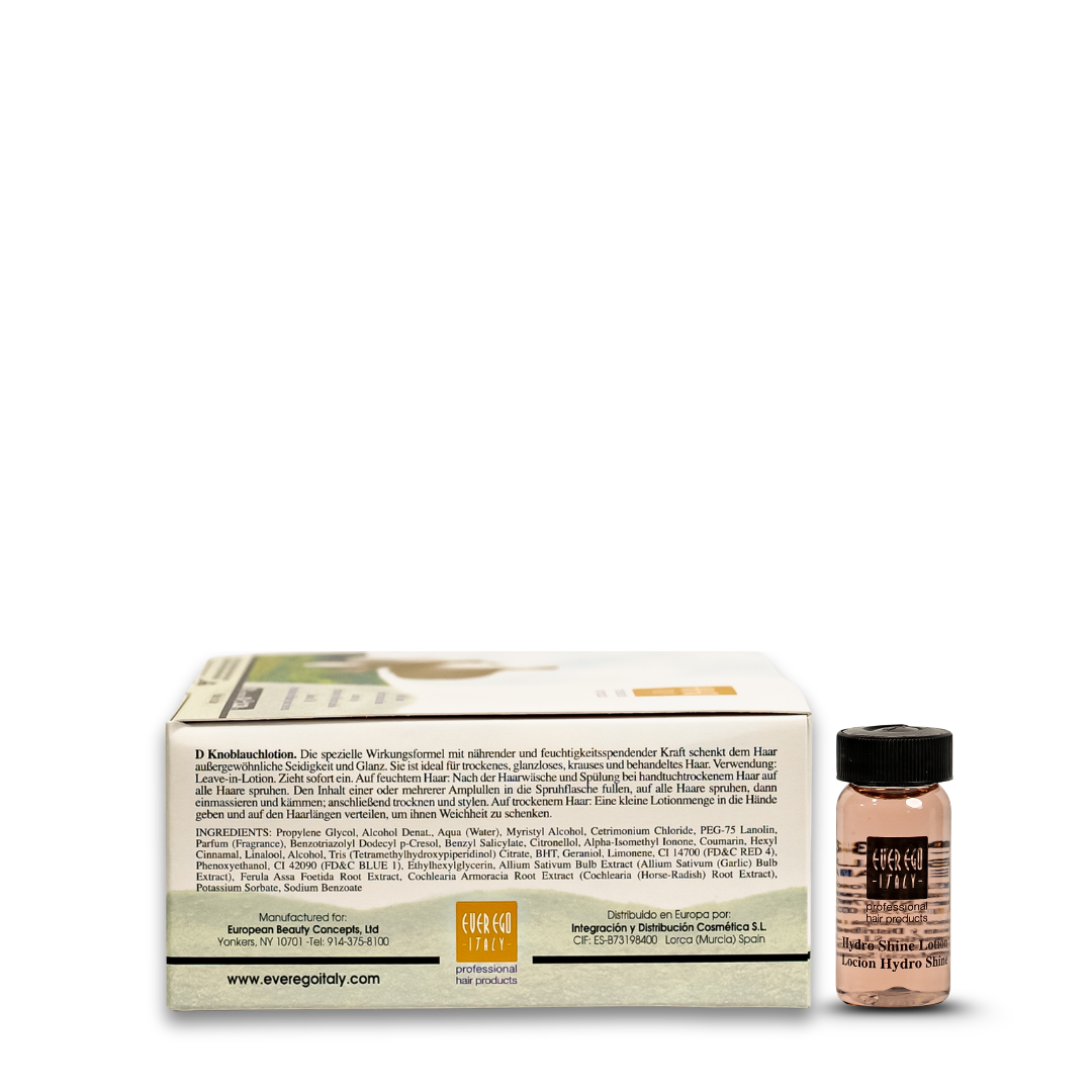 Ever Eco Hydro Shine Lotion for glossy, nourished hair – professional hair care product with natural extracts