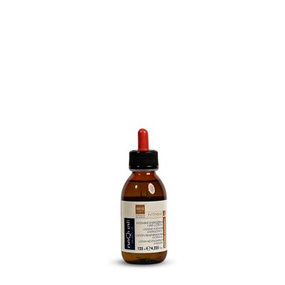 Intensive energizing hair lotion in amber bottle with dropper, 125ml, for scalp therapy and hair care