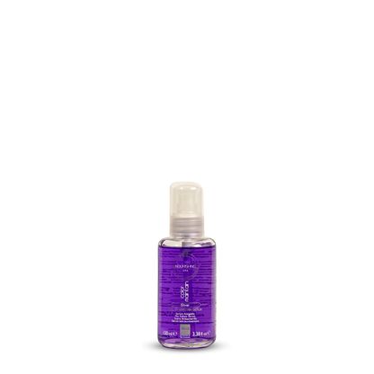 Purple bottle of Silver Color Maintain Serum for blonde hair, 100ml, nourishing spa treatment