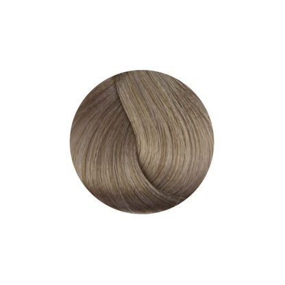 Ash brown hair color swatch, smooth texture, beauty salon shade