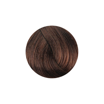 Rich dark brown hair color swatch for beauty and salon use