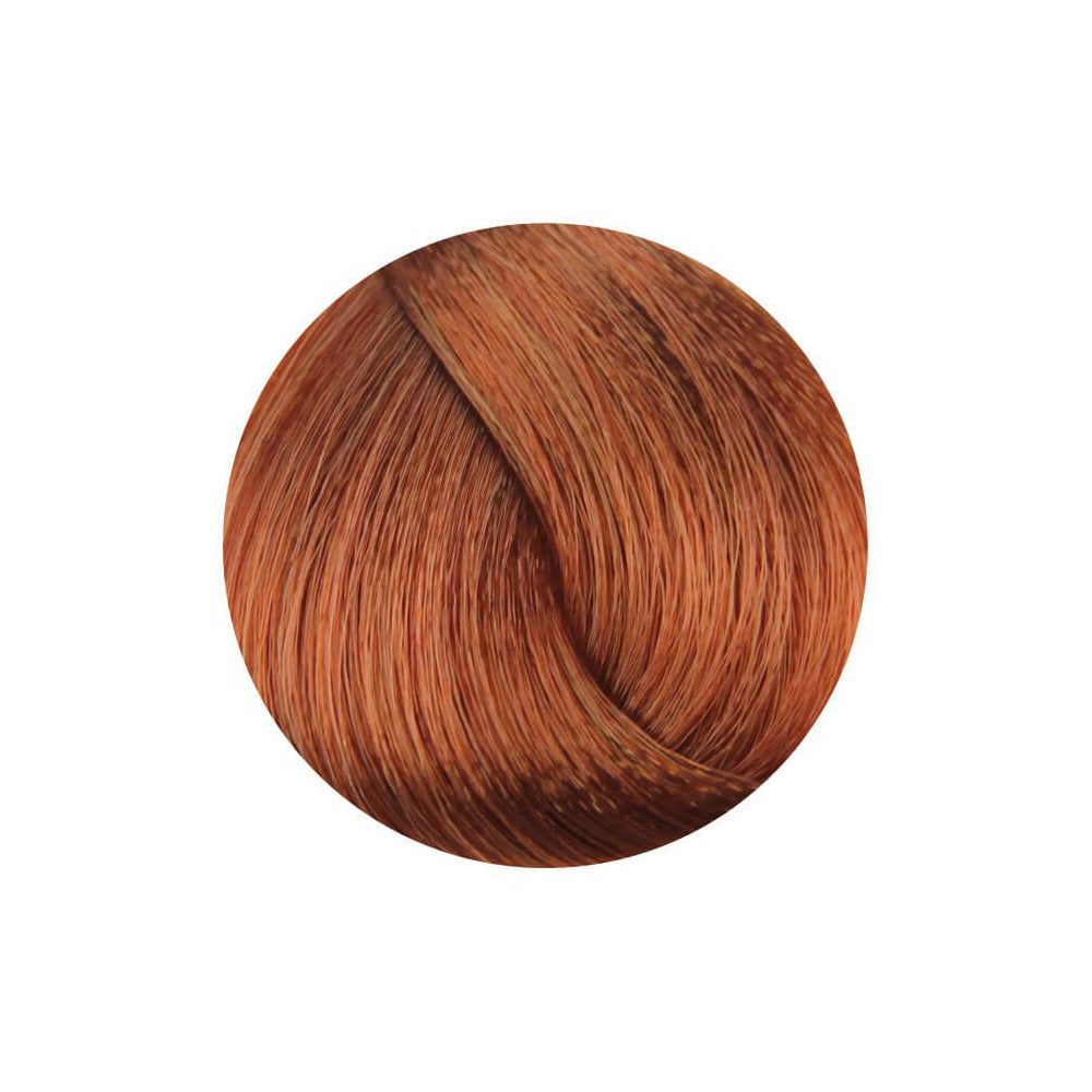 Rich copper red hair color swatch for salon or home use