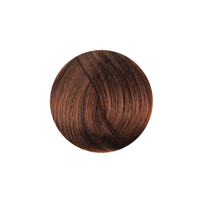 Rich brown hair color swatch for beauty salon use
