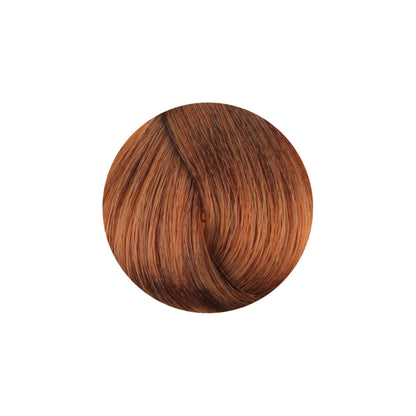 Rich copper brown hair color swatch for salon beauty treatments
