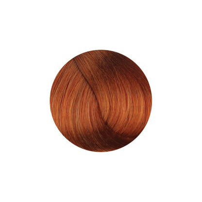 Rich copper red hair color swatch for salon or at-home dye, vibrant and glossy finish