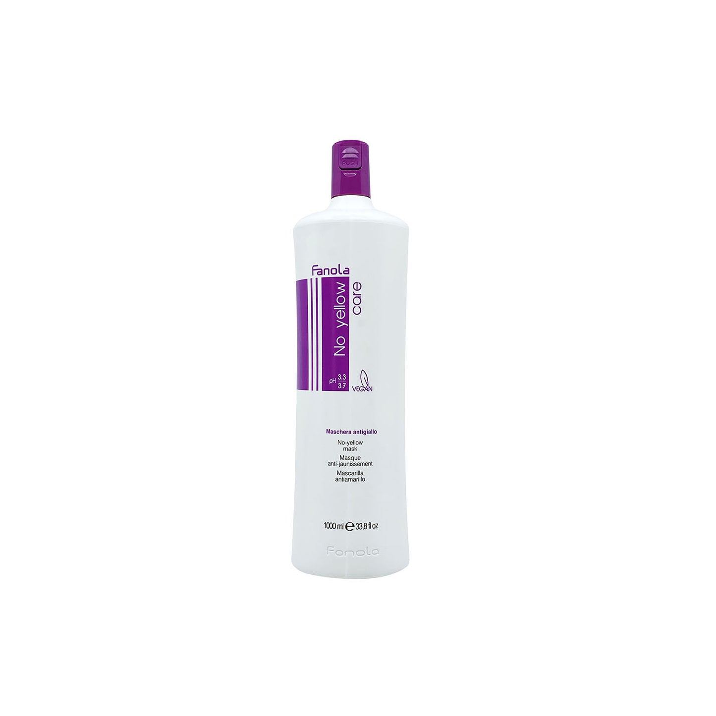 Fanola No Yellow Mask for blonde hair, 1000ml vegan hair care treatment