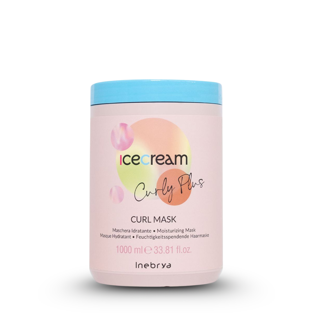 Icecream Curly Plus Curl Mask 1000ml – Moisturizing hair treatment for curly hair