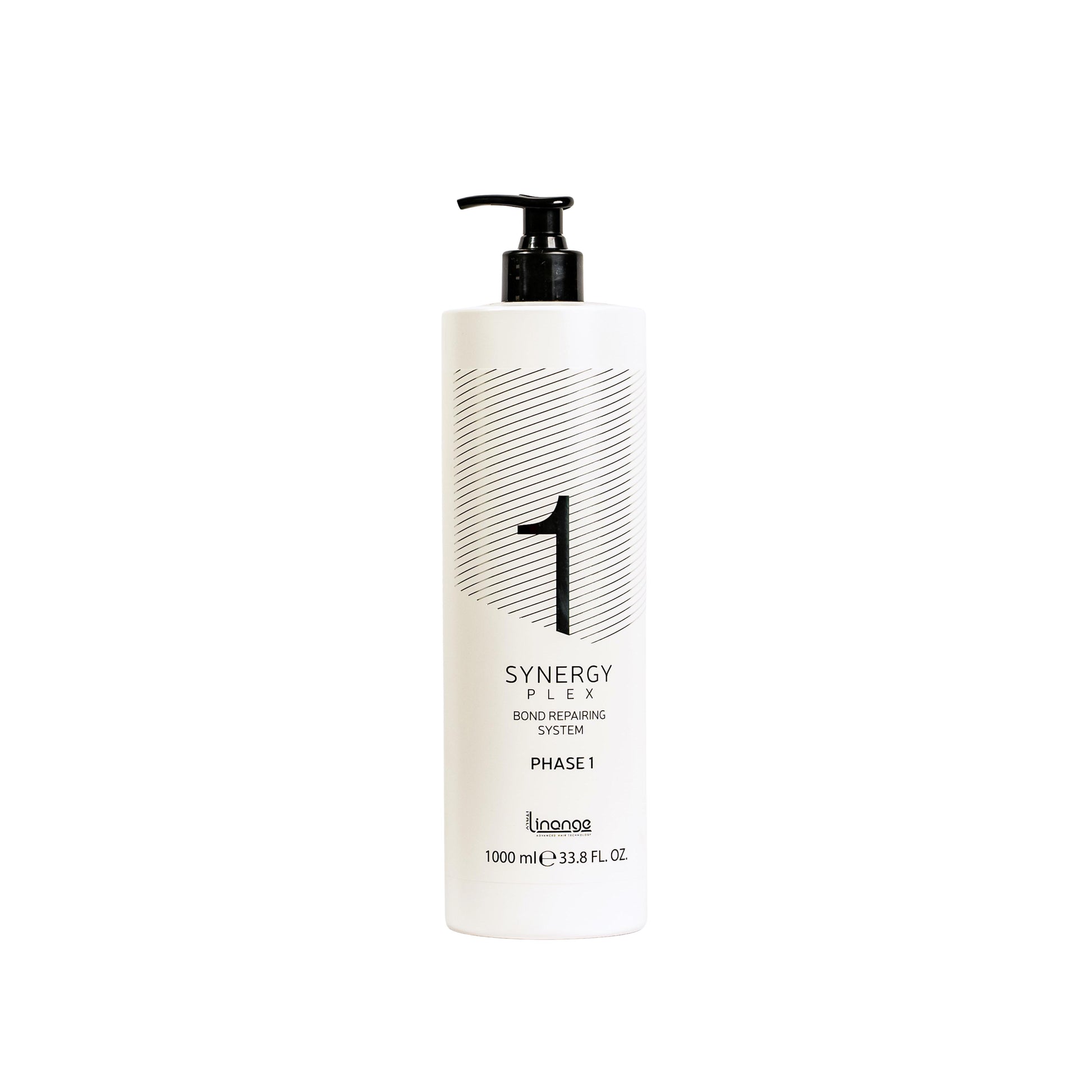 Synergy Plex Phase 1 bond repairing system 1000ml hair treatment with black pump
