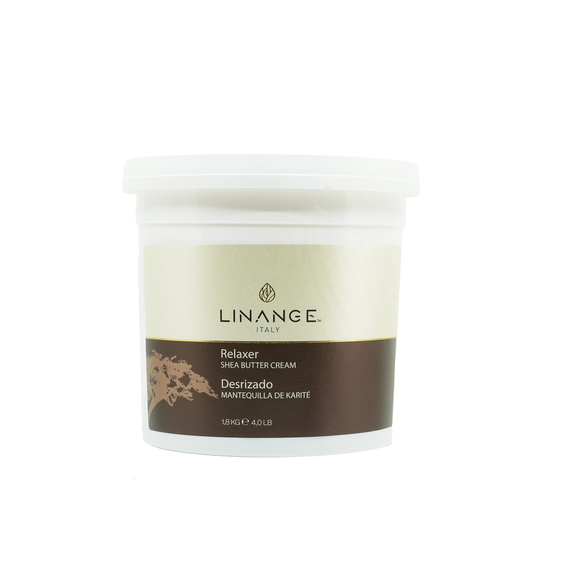 Linange Italy Relaxer Shea Butter Cream 1.8kg for smooth skin care