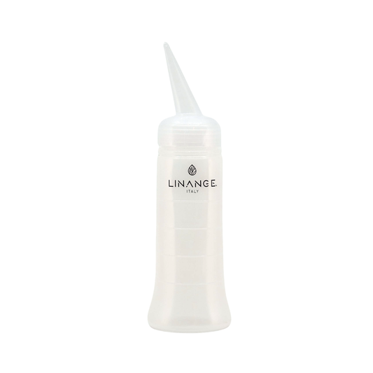 Linange Italy clear applicator bottle with precision tip for beauty products