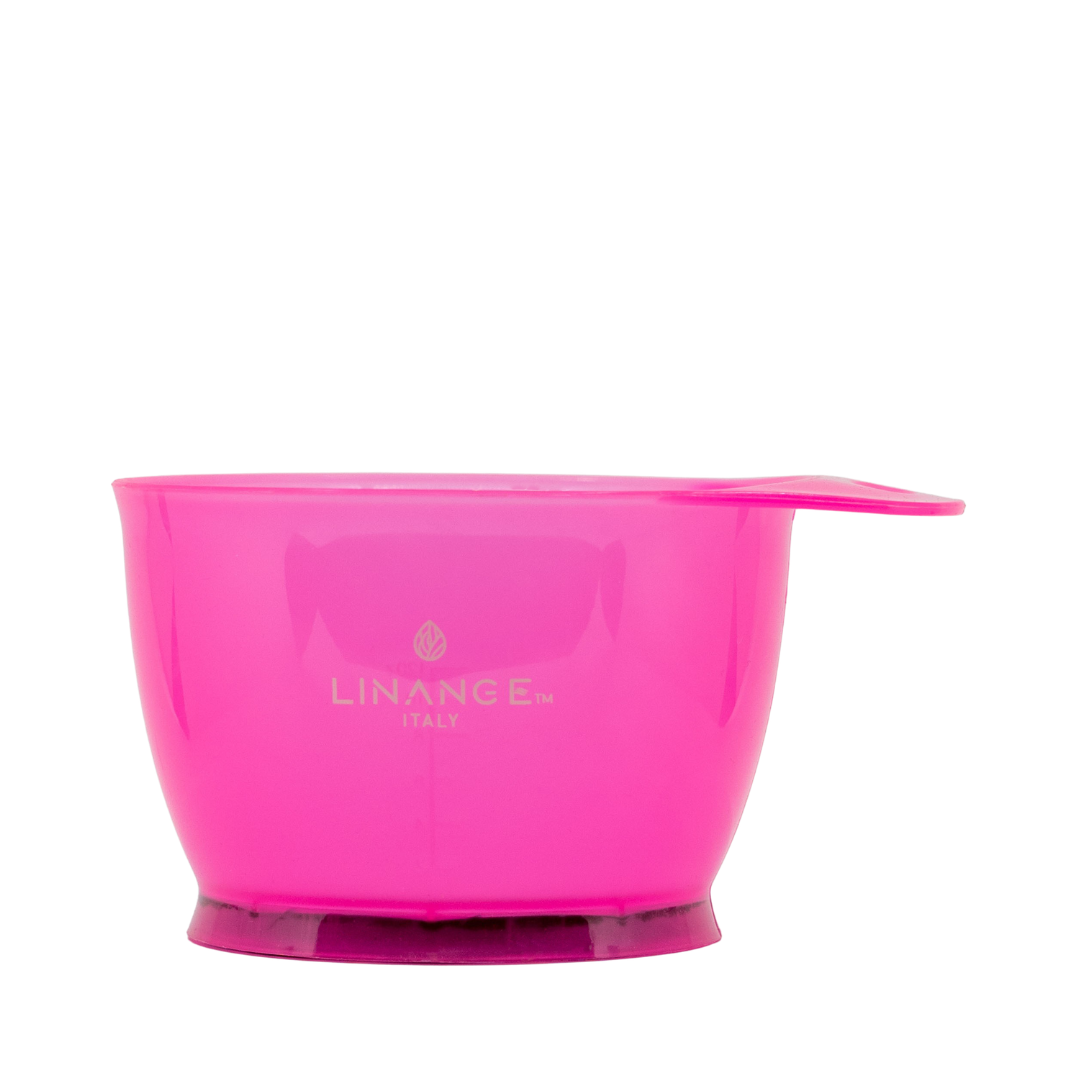 Pink Linange Italy mixing bowl for hair color, beauty salon tool