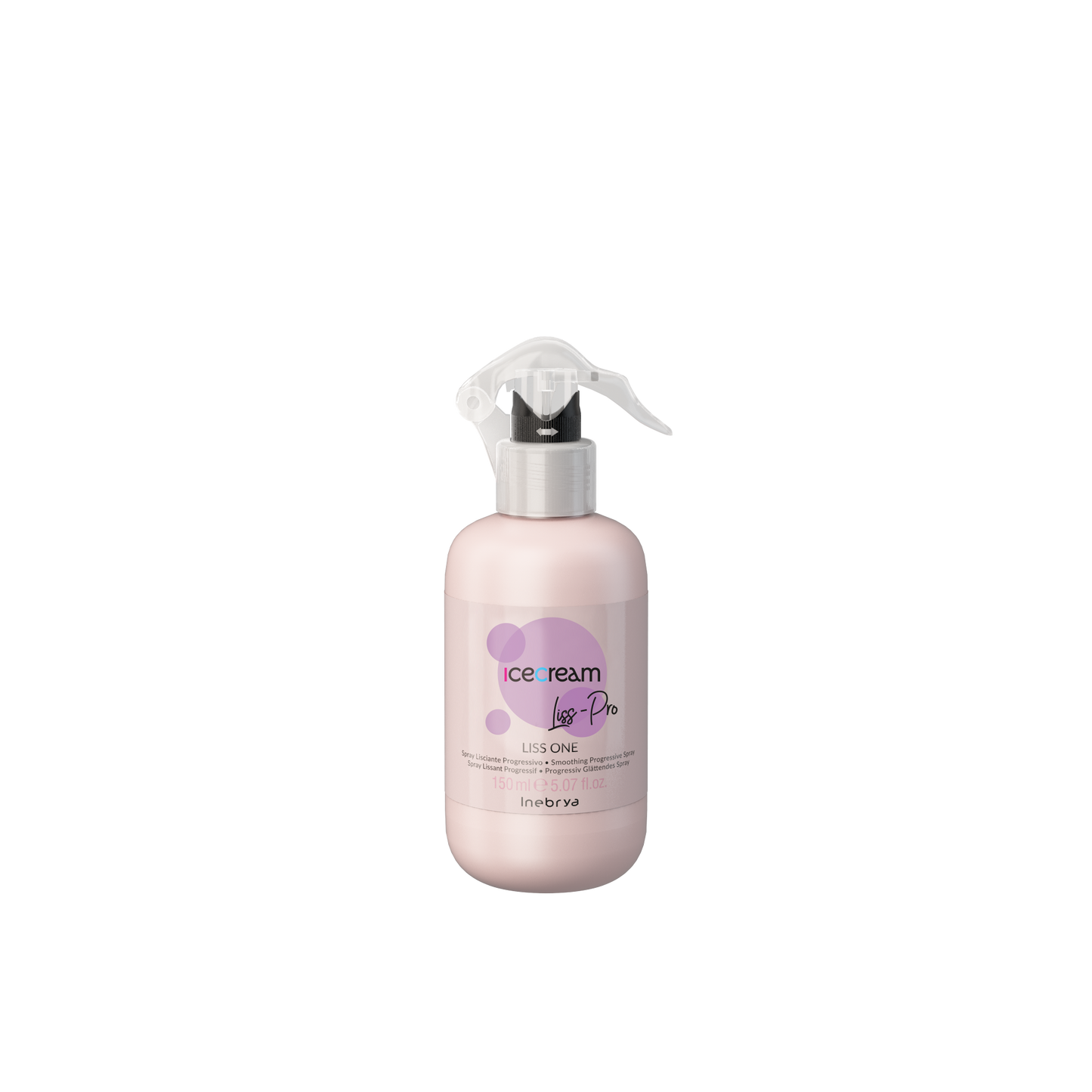Icecream Liss-Pro Smoothing Progressive Spray for hair, 150ml bottle with pump, beauty styling product