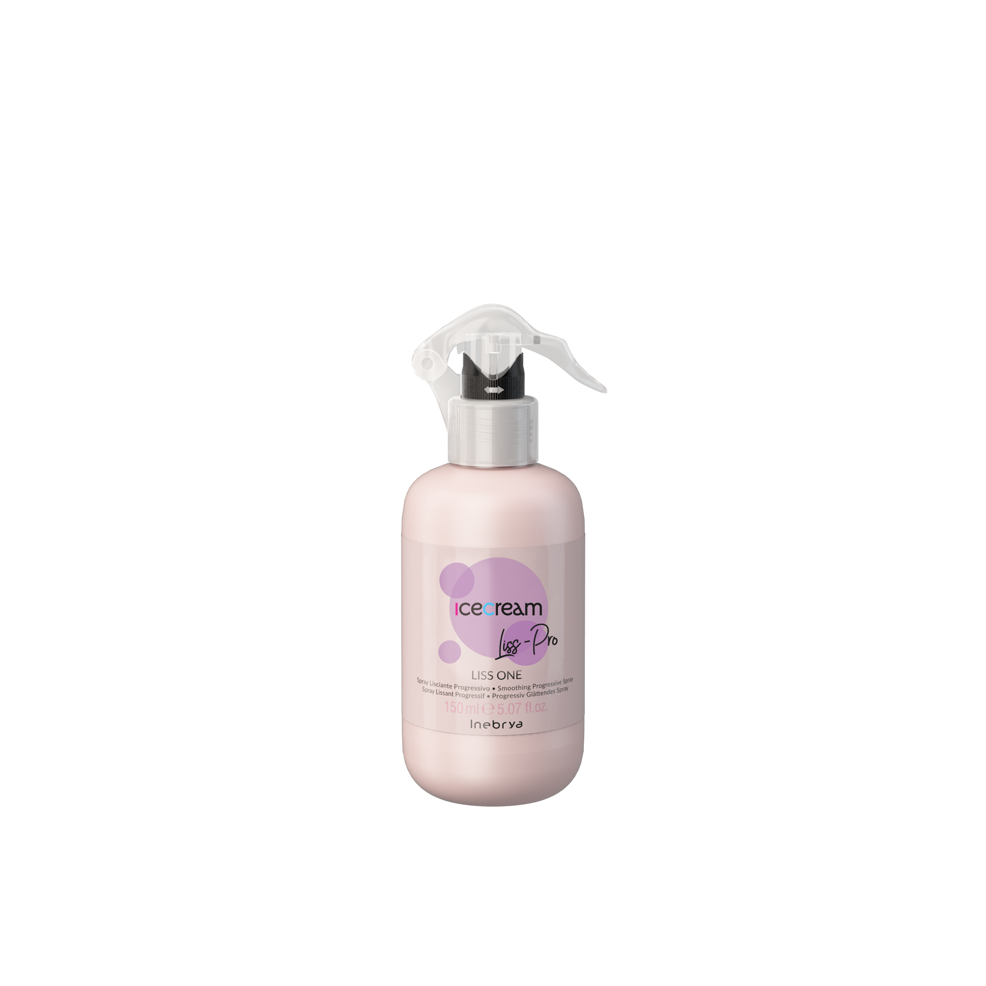 Icecream Liss-Pro Smoothing Progressive Spray for hair, 150ml bottle with pump, beauty styling product
