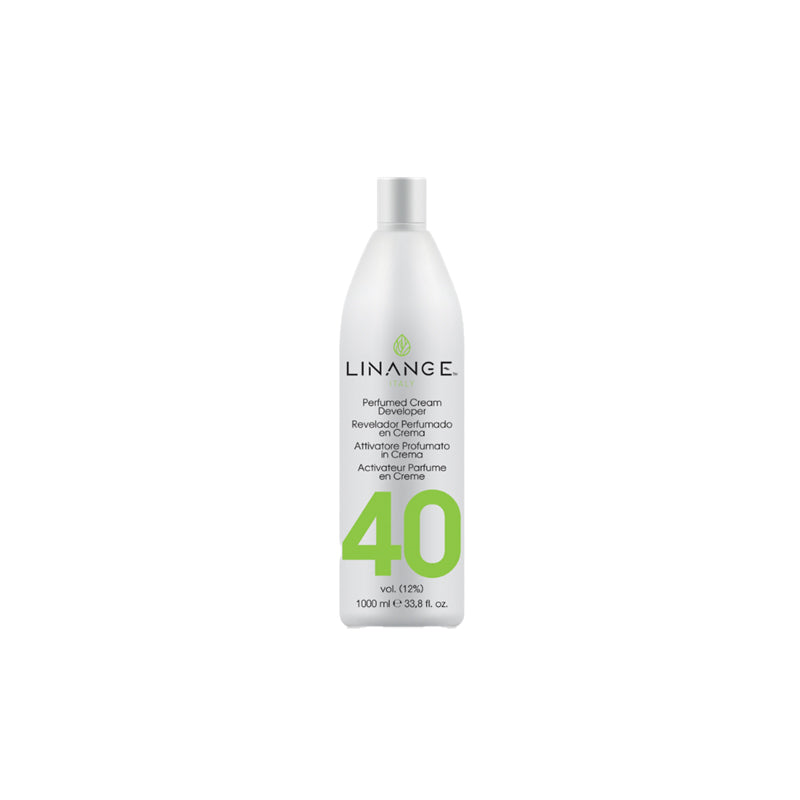 Linange 40 Volume Perfumed Cream Developer for Hair Coloring, 1000ml