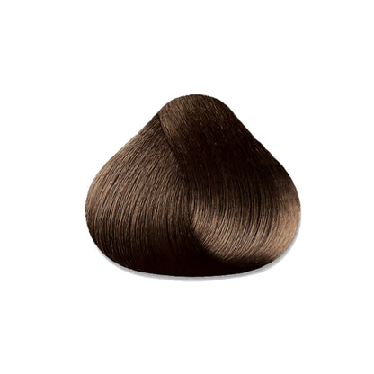 Rich dark brown hair color swatch for salon or home use, showcasing smooth, glossy texture.