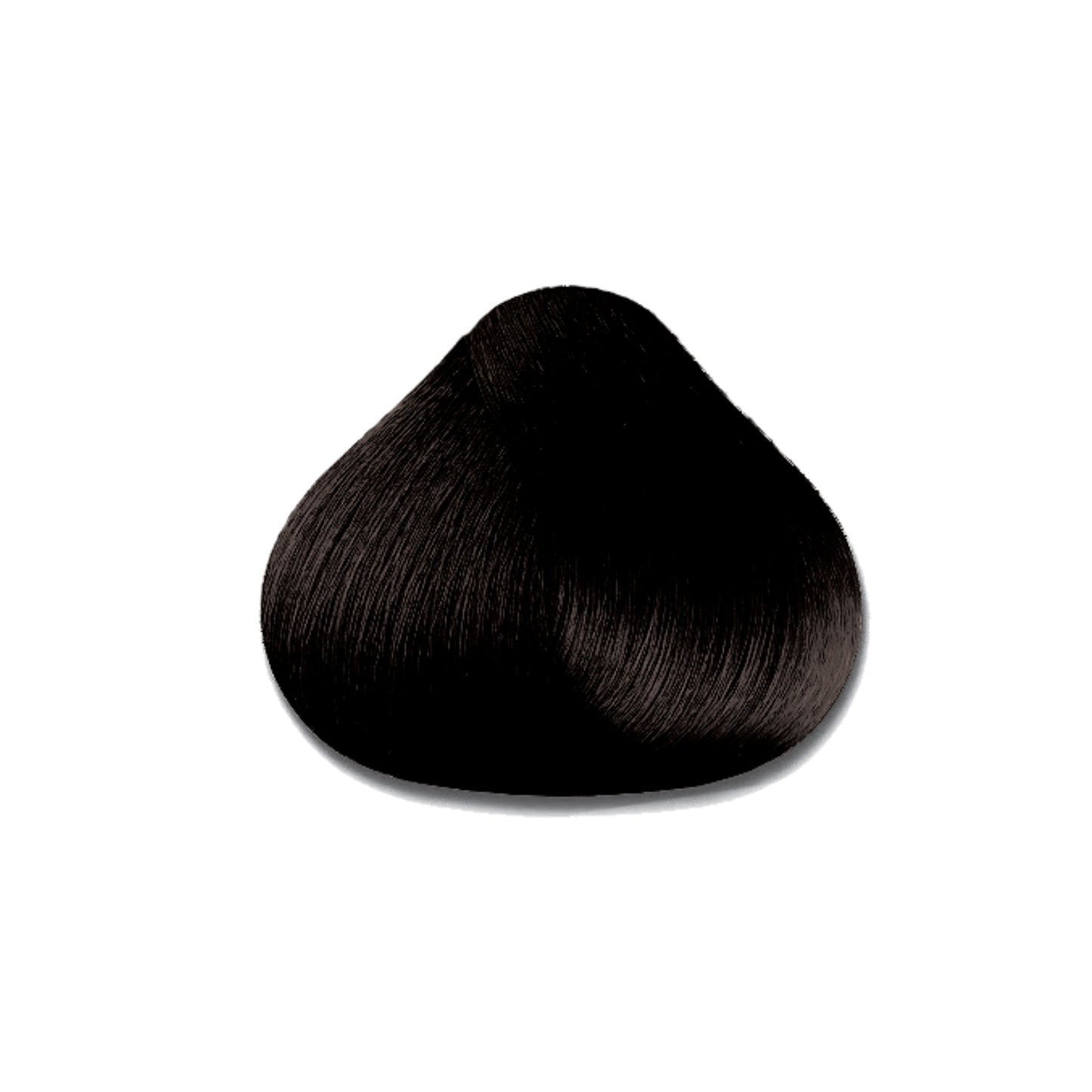 Rich dark brown hair color swatch for professional salon use