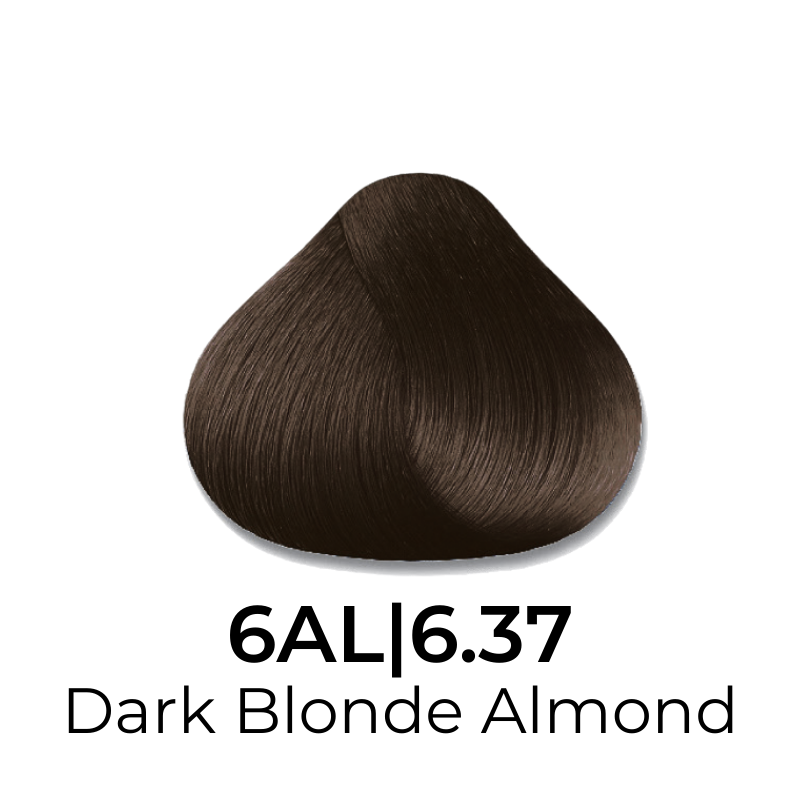 Dark Blonde Almond hair color swatch 6A L | 6.37 for salon or home use