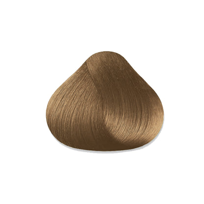 Light brown hair color swatch for salon or home use, showcasing smooth, natural-looking tone.