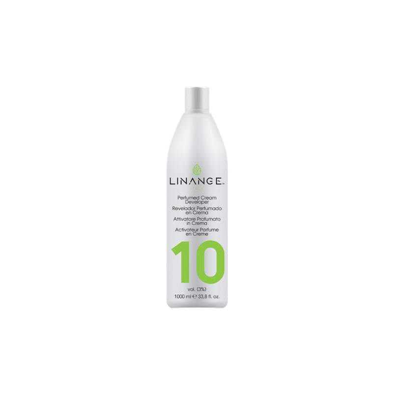 Linange 10 Volume Perfumed Cream Developer for Hair Coloring, 1000ml Professional Beauty Product