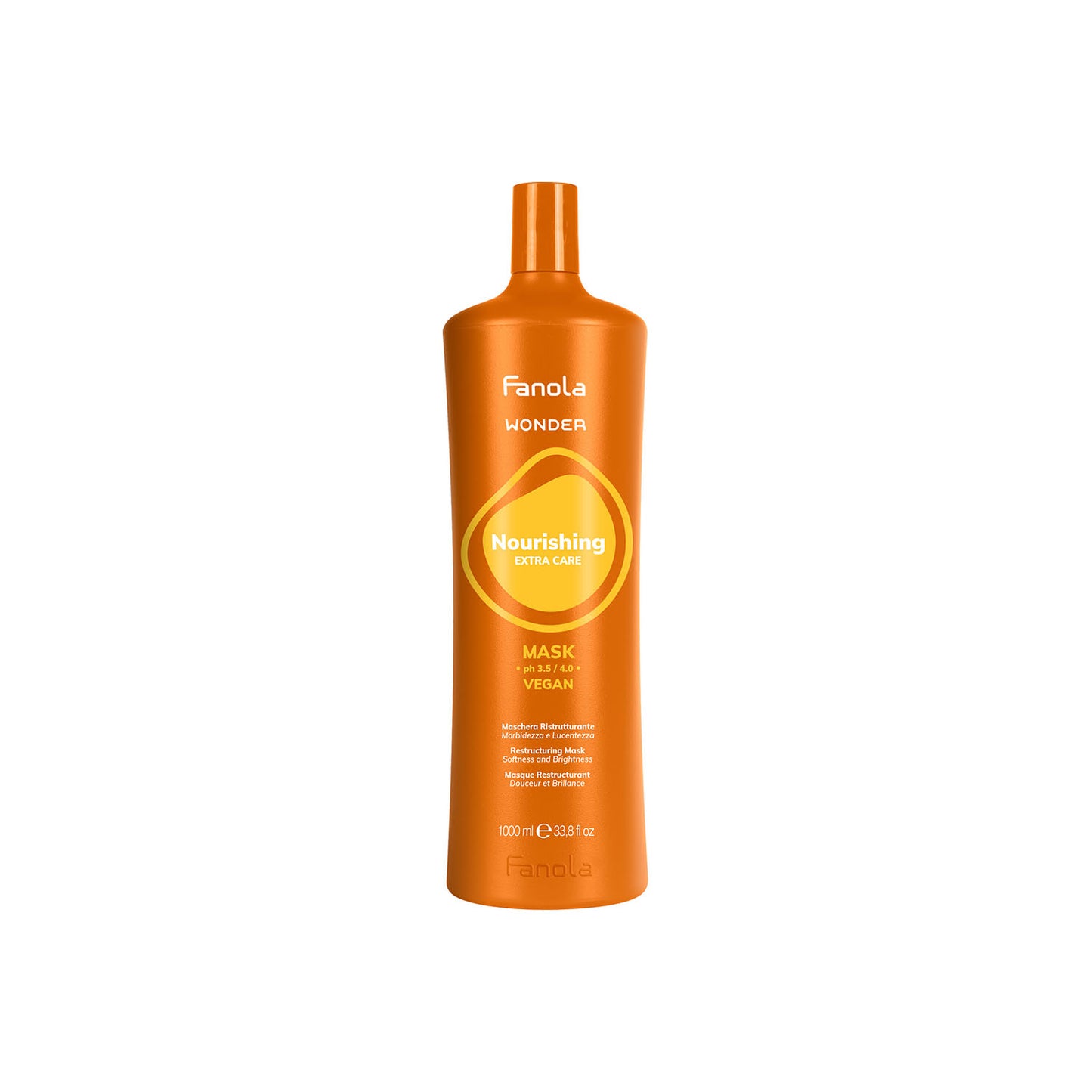 Fanola Wonder Nourishing Extra Care Mask, vegan hair treatment for softness and brightness