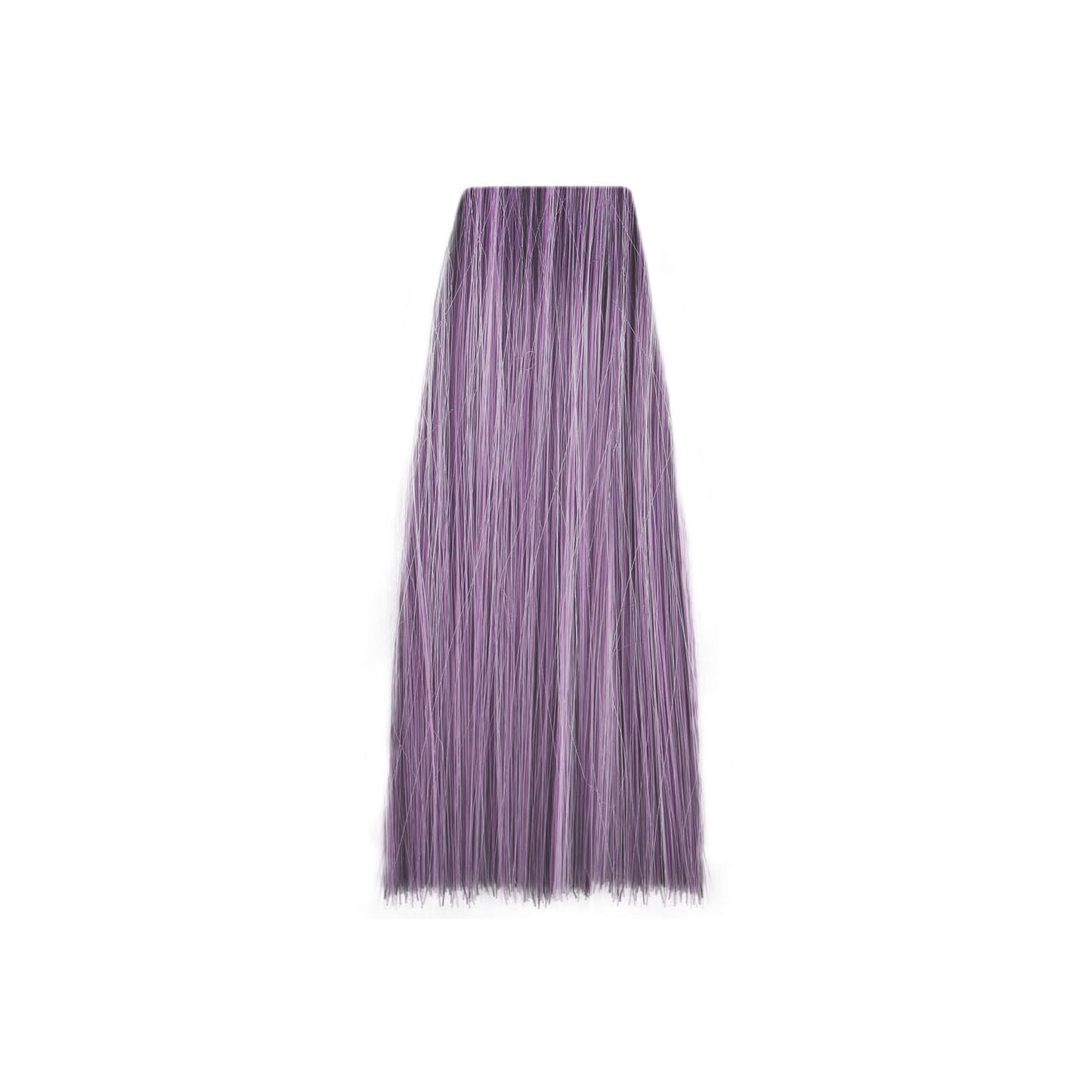 Vibrant purple hair color swatch with subtle silver highlights for bold beauty looks