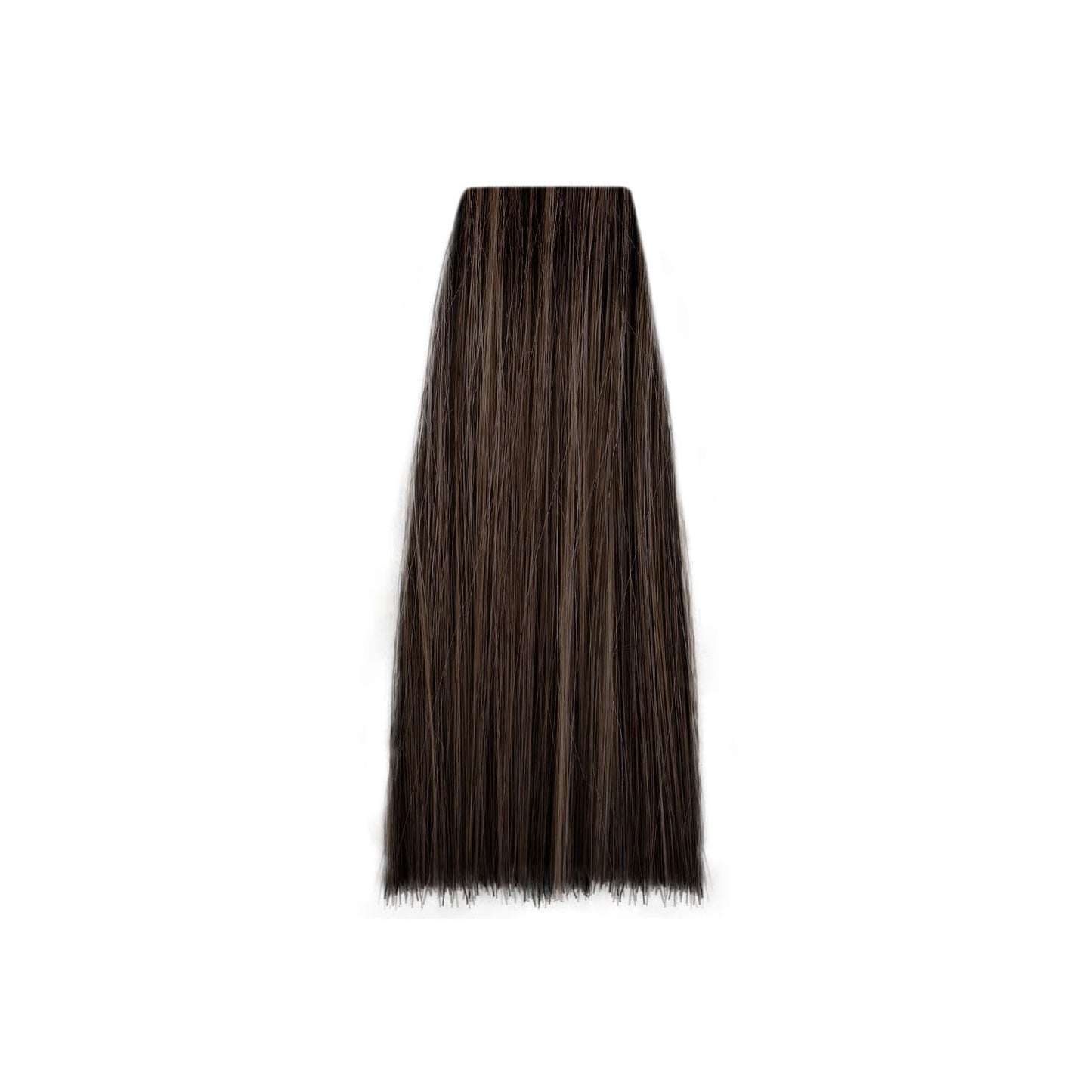 Rich dark brown hair swatch for professional salon coloring and styling