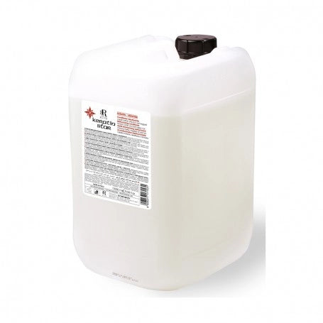 Keratin ST-Cat professional hair treatment in white jerrycan for salon use