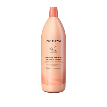 Inebrya 40 vol 12% perfumed oxidizing emulsion cream for hair coloring, 1000ml