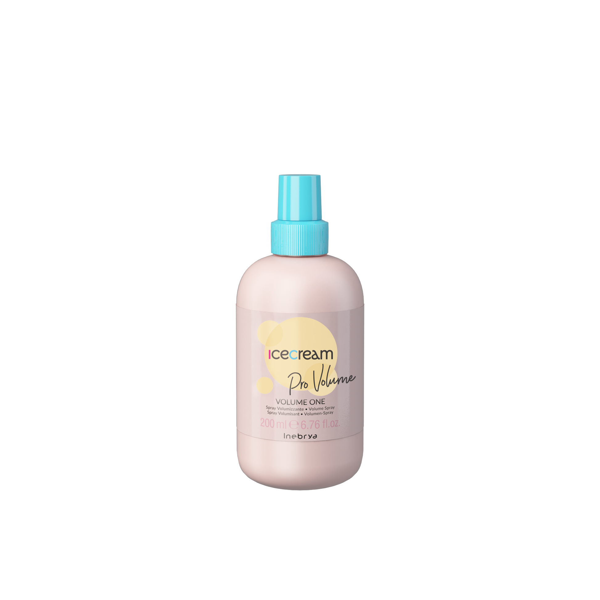 Icecream Pro Volume hair spray for lift and body, 200ml bottle with blue cap