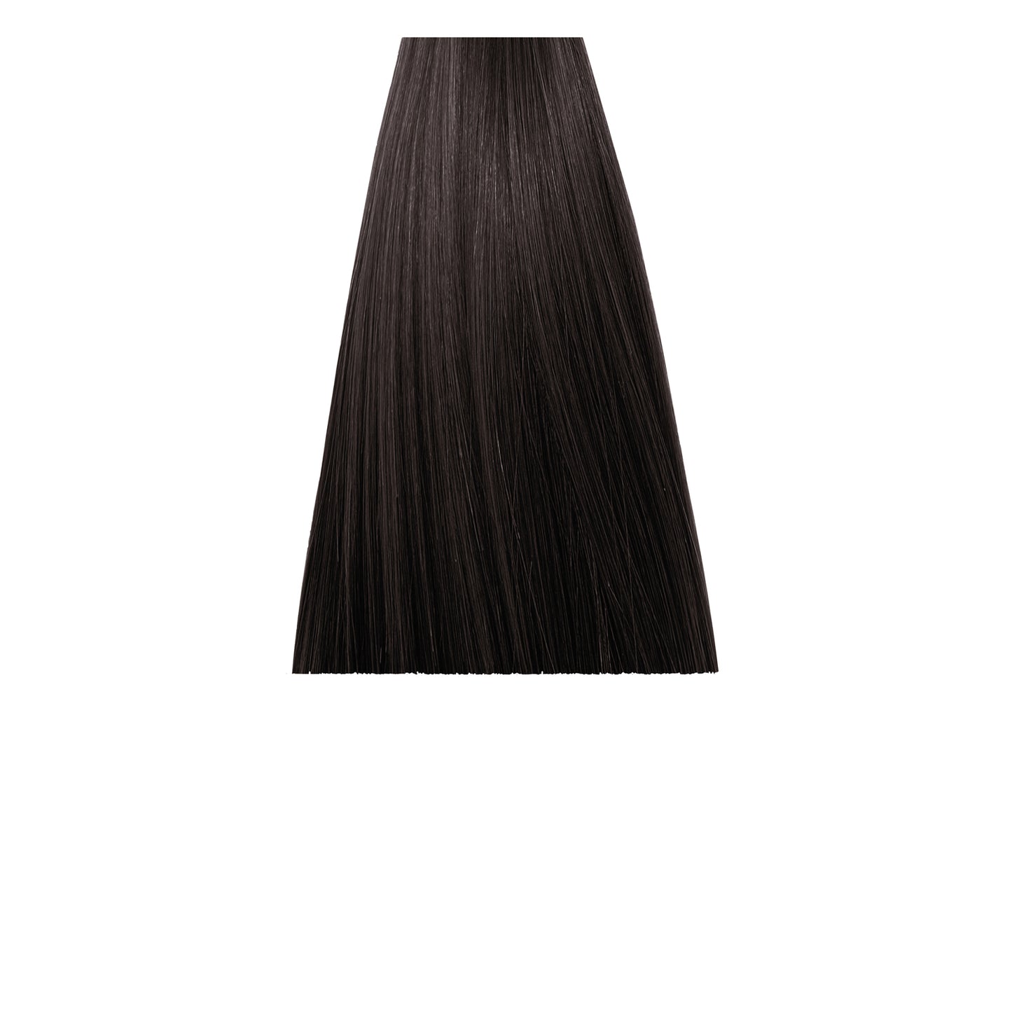 Dark brown hair color swatch, sleek and smooth for beauty styling
