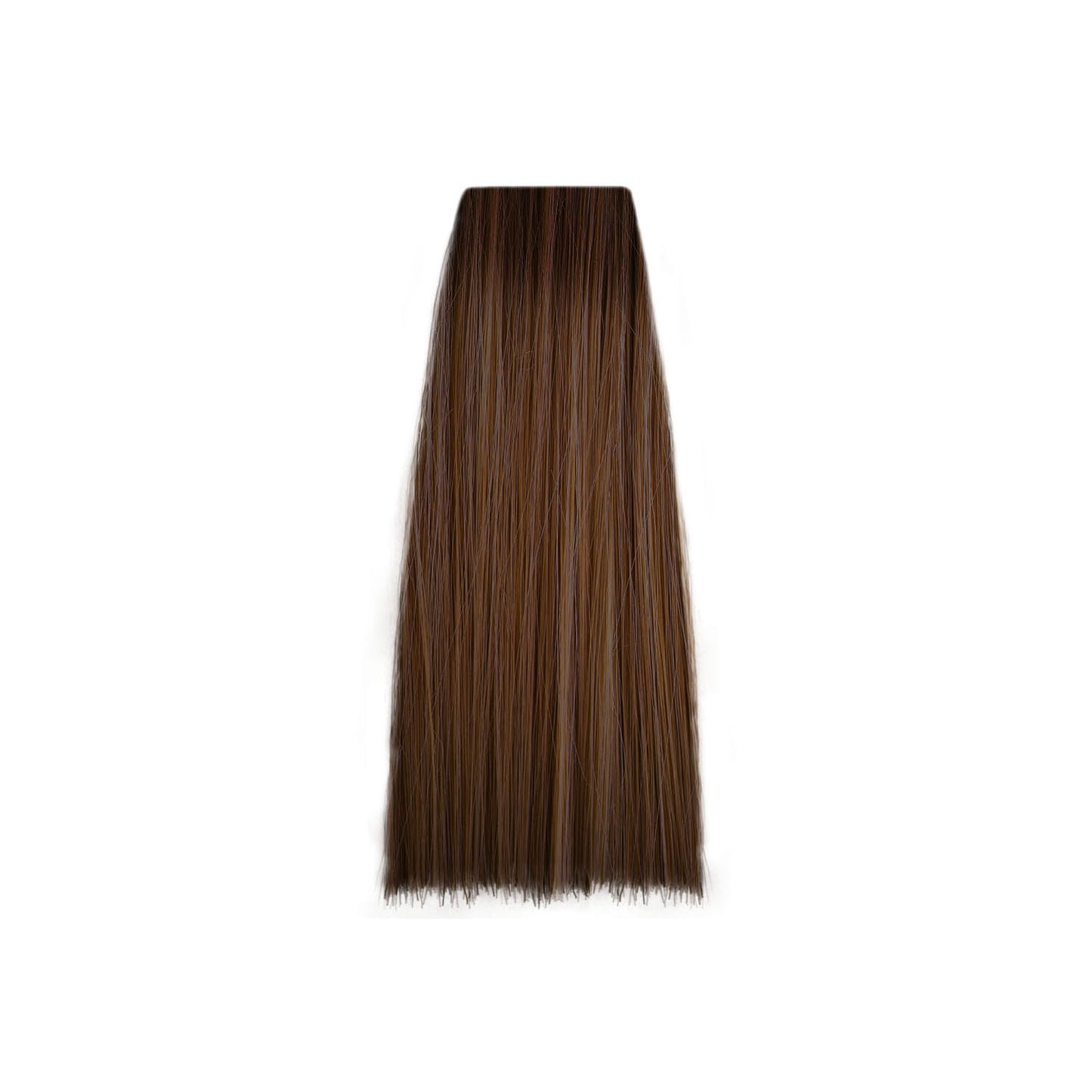 Rich brown hair swatch for beauty salon color selection