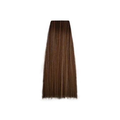 Rich brown hair swatch for beauty salon color selection