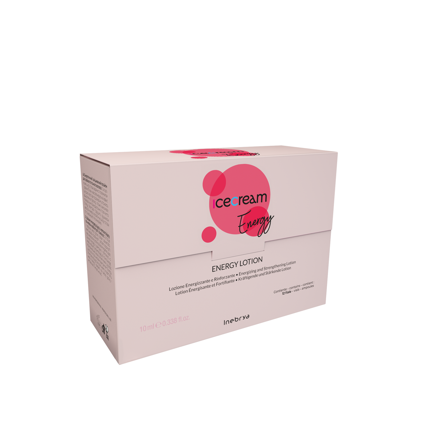 Icecream Energy Lotion box, 12 vials, energizing & strengthening hair treatment for beauty routines