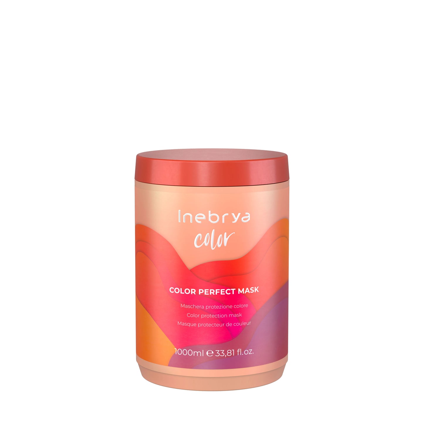 Inebrya Color Perfect Mask 1000ml – color protection hair treatment in vibrant gradient packaging