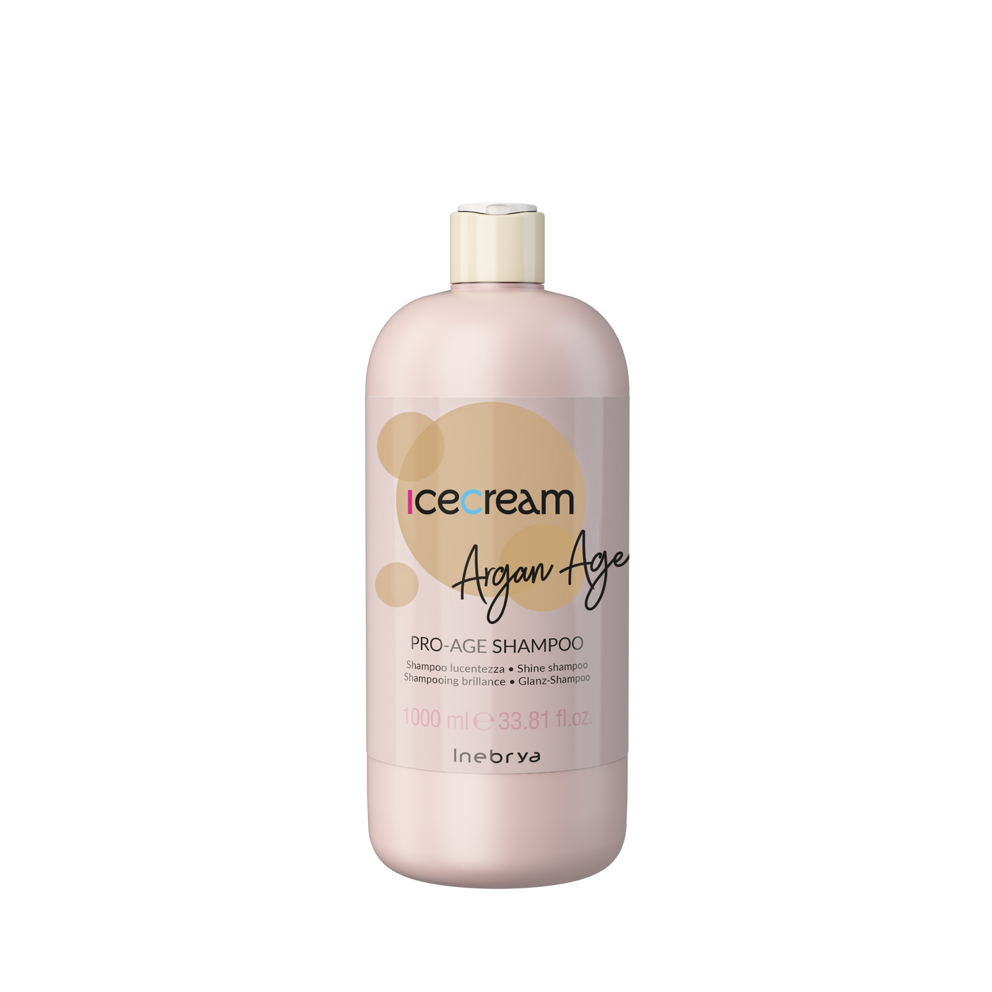 Icecream Argan Age Pro-Age Shine Shampoo 1000ml for radiant hair care