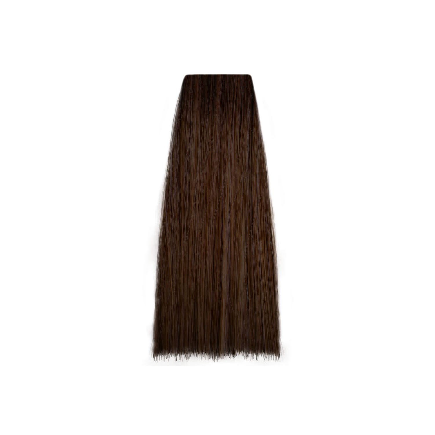 Rich dark brown hair color swatch for salon beauty treatments
