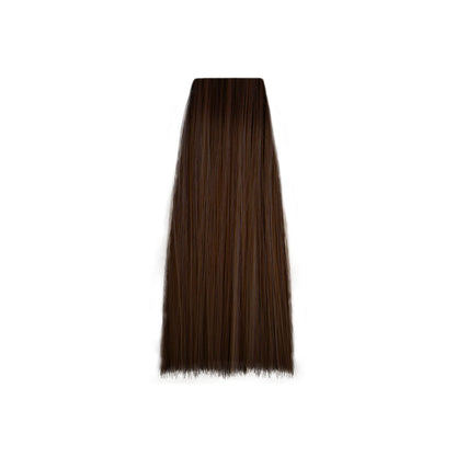 Rich dark brown hair color swatch for salon beauty treatments